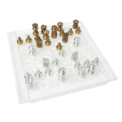 Jeu Plexiglass Aluminium Laiton